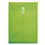 SOBRE BOLSA OFICIO CON RONDANA VERTICAL PLASTICO VRDE LIMON