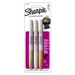 MARCADOR PERMANENTE FINO SURTIDOS CON 3 METAL SHARPIE