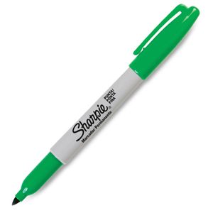 Marcador Permanente Fino Verde Single 1812765