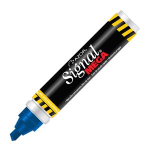 Marcador Permanente Grueso Azul Signal Mega 301.1500Az