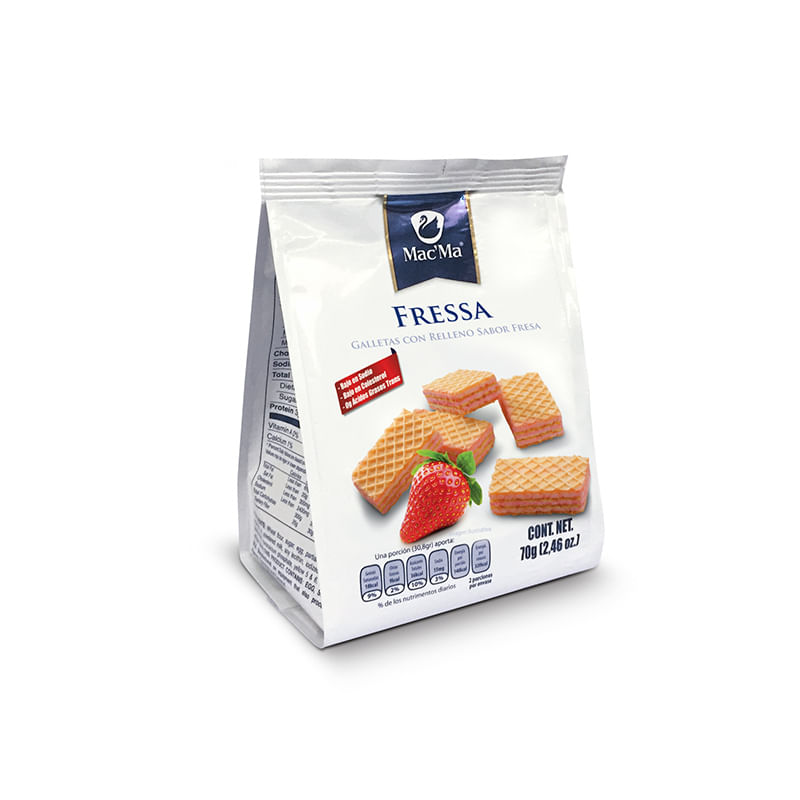 GALLETA WAFER FRESSA 70GR MAC MA