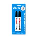 MARCADOR PERMANENTE OFIX NEGRO CON 2
