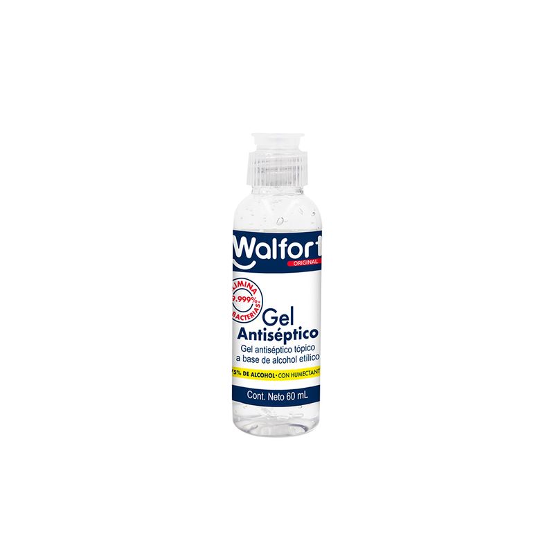 GEL ANTIBACTERIAL PARA MANOS WALFORT 60 ML