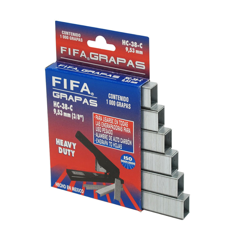 GRAPA 3/8" HEAVY DUTY CON 1000PZAS 60HJS FIFA