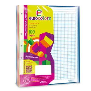 Hojas Para Carpeta Carta 100H C-5 Arcoiris Ra0258