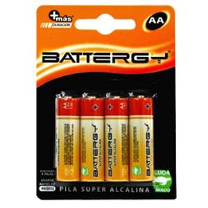Pila Alcalina Aa Blister Con 4 Battergy 70000