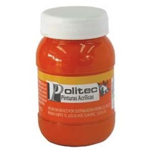 Pintura Acrilica Politec 100Ml Naranja 30834