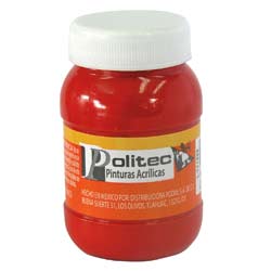PINTURA ACRILICA POLITEC 100ML ROJO