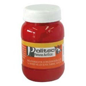 Pintura Acrilica Politec 100Ml Rojo Toluidina 30933