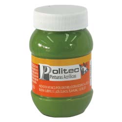 PINTURA ACRILICA POLITEC 100ML VERDE HOJA
