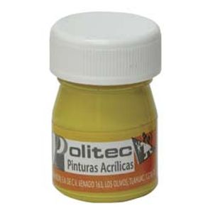 Pintura Acrilica Politec 20Ml Amarillo Claro 327