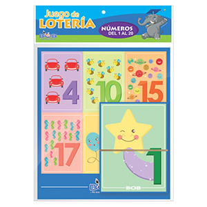 JUEGO DE LOTERIA PREESCOLAR NÚMEROS