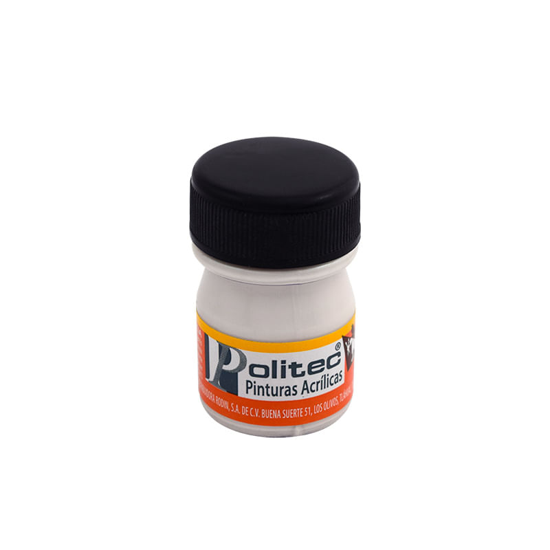 PINTURA ACRILICA POLITEC 20ML BLANCO NACARADO