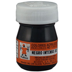 PINTURA ACRILICA POLITEC 20ML NEGRO