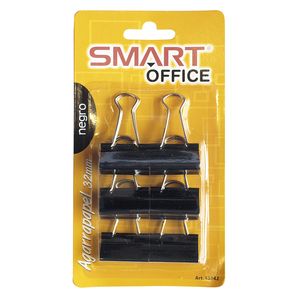 Sujeta Documentos 32Mm Negro Blt Con 6Pzas 15142