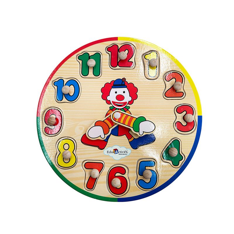 JUEGO DIDACTICO RELOJ PAYASO