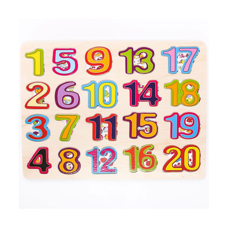 JUEGO MADERA DIDACTICO NUMEROS