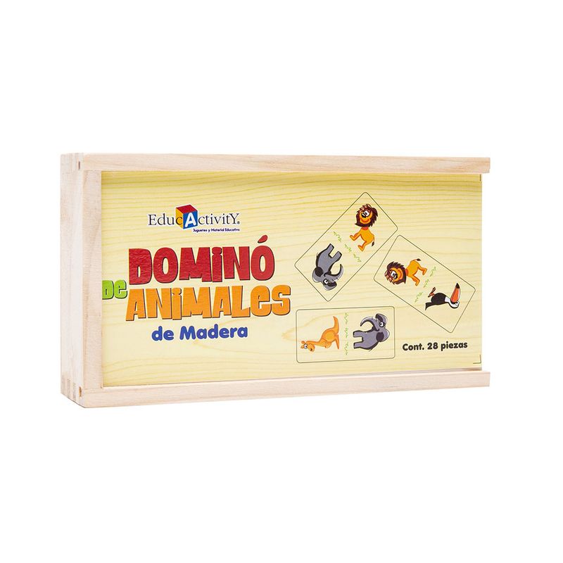 JUEGO MADERA DOMINO ANIMALES