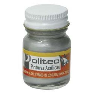 Pintura Acrilica Politec 20Ml Plata 701