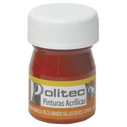 PINTURA ACRILICA POLITEC 20ML ROJO TOLUIDINA