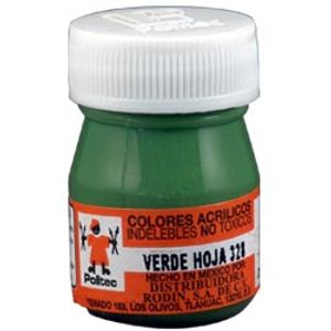 Pintura Acrilica Politec 20Ml Verde Hoja 328