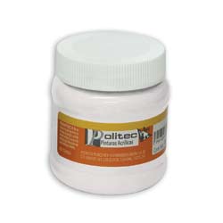 PINTURA ACRILICA POLITEC 250ML BLANCO TITANIO