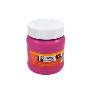 Pintura Acrilica Politec 250Ml Carmin Claro 14239