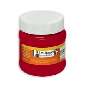 Pintura Acrilica Politec 250Ml Rojo 31442