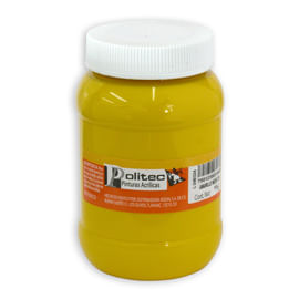 PINTURA ACRILICA POLITEC 500ML AMARILLO MEDIO