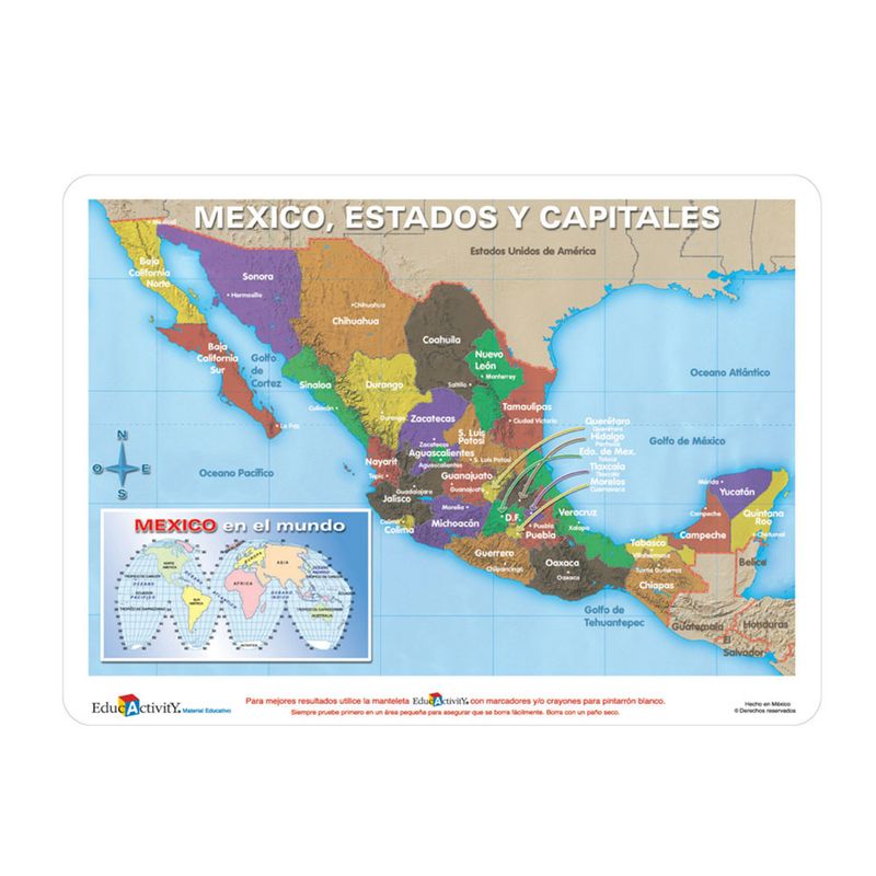 TAPETE EDUCATIVO MAPA DE MEXICO