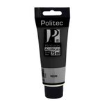 PINTURA ACRILICA POLITEC 75ML NEGRO INTENSO TUBO