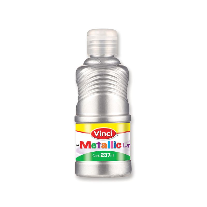 PINTURA DIGITAL METALLIC PLATA 237ML VINCI