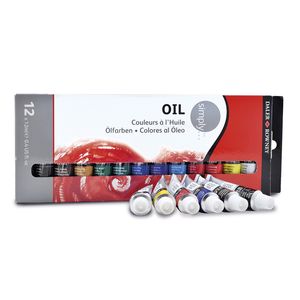 Pintura Oleo Simply Oil Tubo 12Ml Set C/12Pzas 58318