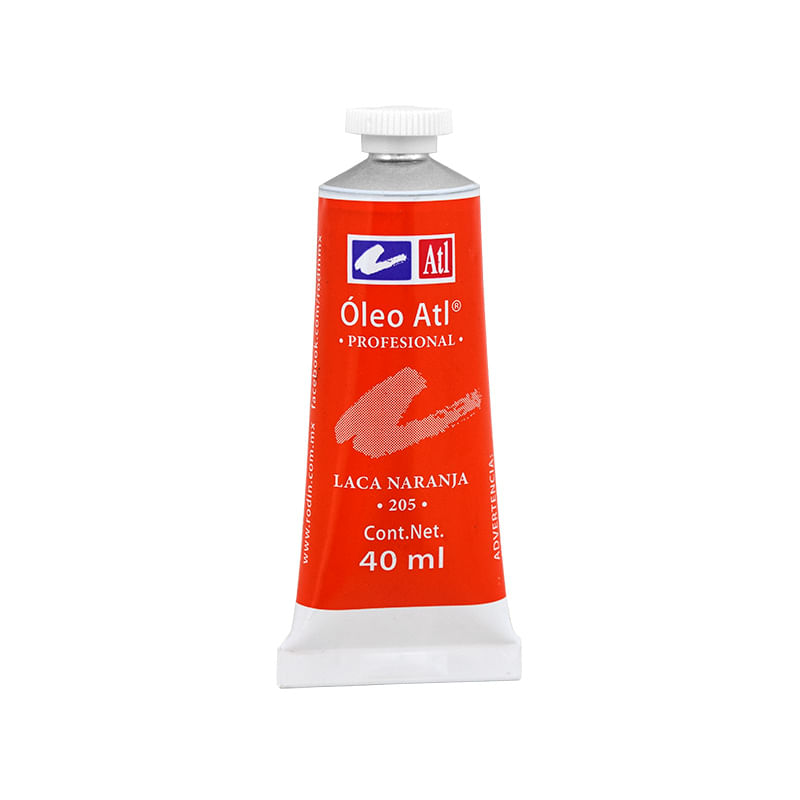 PINTURA PARA OLEO 40ML LACA NARANJA