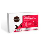TARJETA BLANCA 4X6" CON 100 PARA ARCHIVO