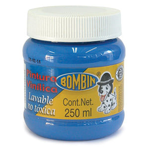 Pintura Vinilica Bombin 250Ml Azul 12995
