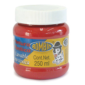 Pintura Vinilica Bombin 250Ml Rojo 12997