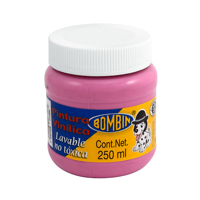 PINTURA VINILICA BOMBIN 250ML ROSA