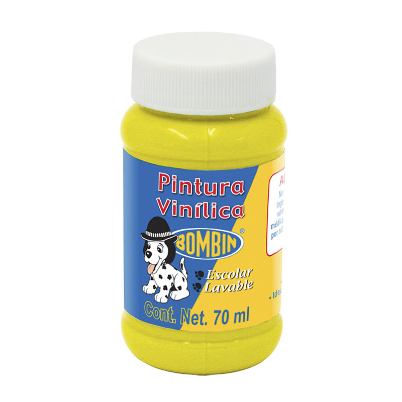 PINTURA VINILICA BOMBIN 70ML AMARILLO