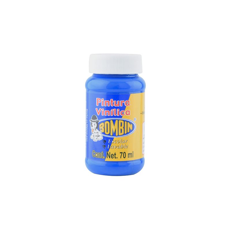 PINTURA VINILICA BOMBIN 70ML AZUL