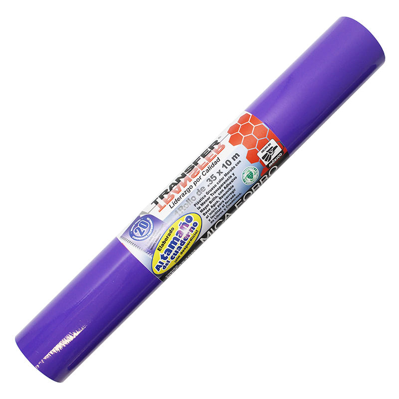 PLASTICO ADHESIVO 035X10M MORADO TRANSFER