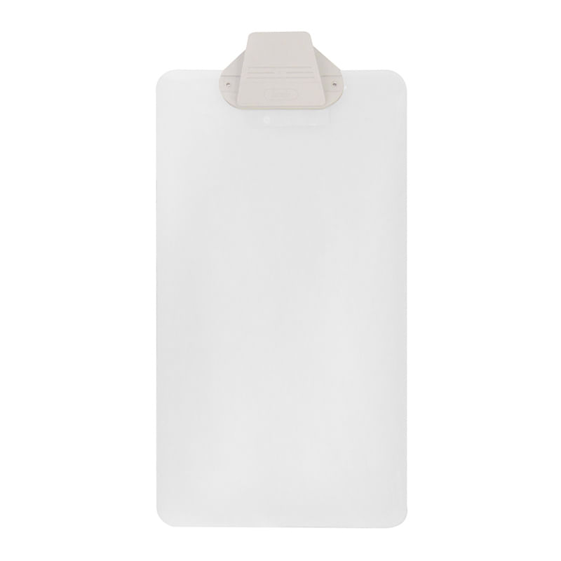 TABLA PLASTICO OFICIO CRISTAL CON CLIP PLASTICO