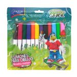MARCADOR BASE AGUA DELG CON 12 AQUARELO JR