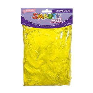 Plumas Chicas P/Manualidades Color Amarillo 50510