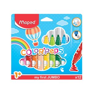 Marcador Base Agua Colores Con 12 Colorpeps Jumbo 846020