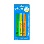 MARCADOR FLUORESCENTE OFIX SURTIDOS CON 3