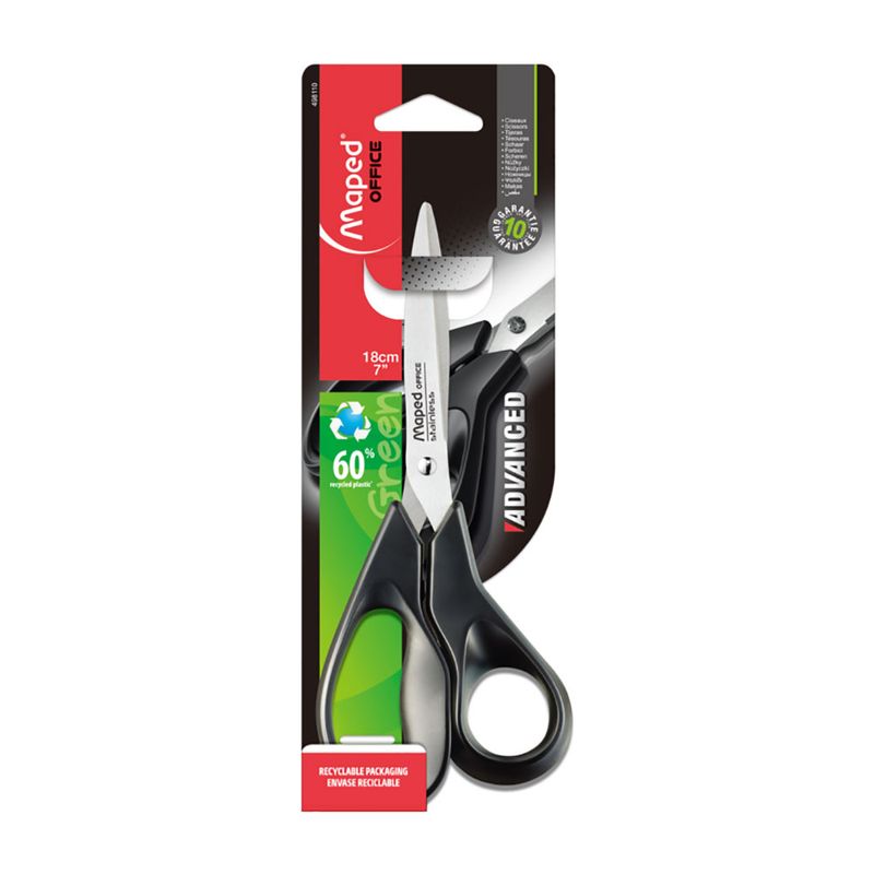 TIJERA METAL PLASTICO 7" ADVANCED GREEN BLT