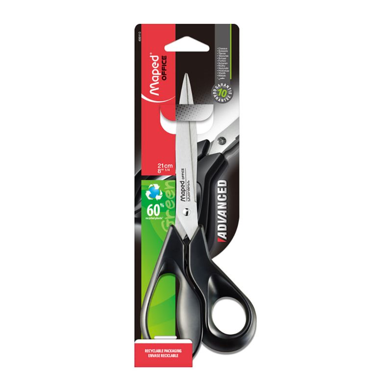 TIJERA METAL PLASTICO 8 1/4" ADVANCED GREEN