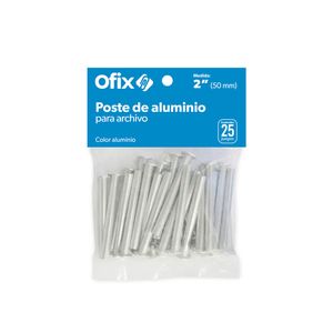 Postes Aluminio 50Mm 2 Con 25Pzas 70050