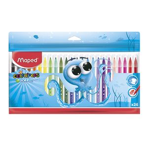 Marcador Base Agua Delgado Con 24Pzas Colorpeps Ocean 845924